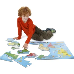 World & US Floor Puzzles