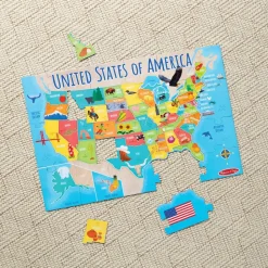 World & US Floor Puzzles