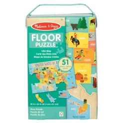 World & US Floor Puzzles