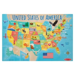 World & US Floor Puzzles