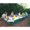 5' x 10' Sandbox with Cover 4 Corner Seats